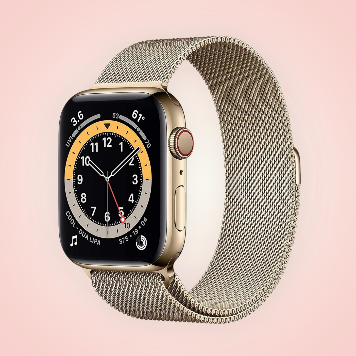 Apple Watch Series 6 - Stainless Gold - 44MM - Milanese Loop - Cellular + GPS